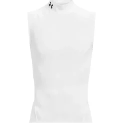 Under Armour Mens Armour Ua Hg Comp Mock Sl Gym Vest in White
