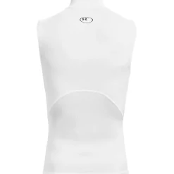 Under Armour Mens Armour Ua Hg Comp Mock Sl Gym Vest in White
