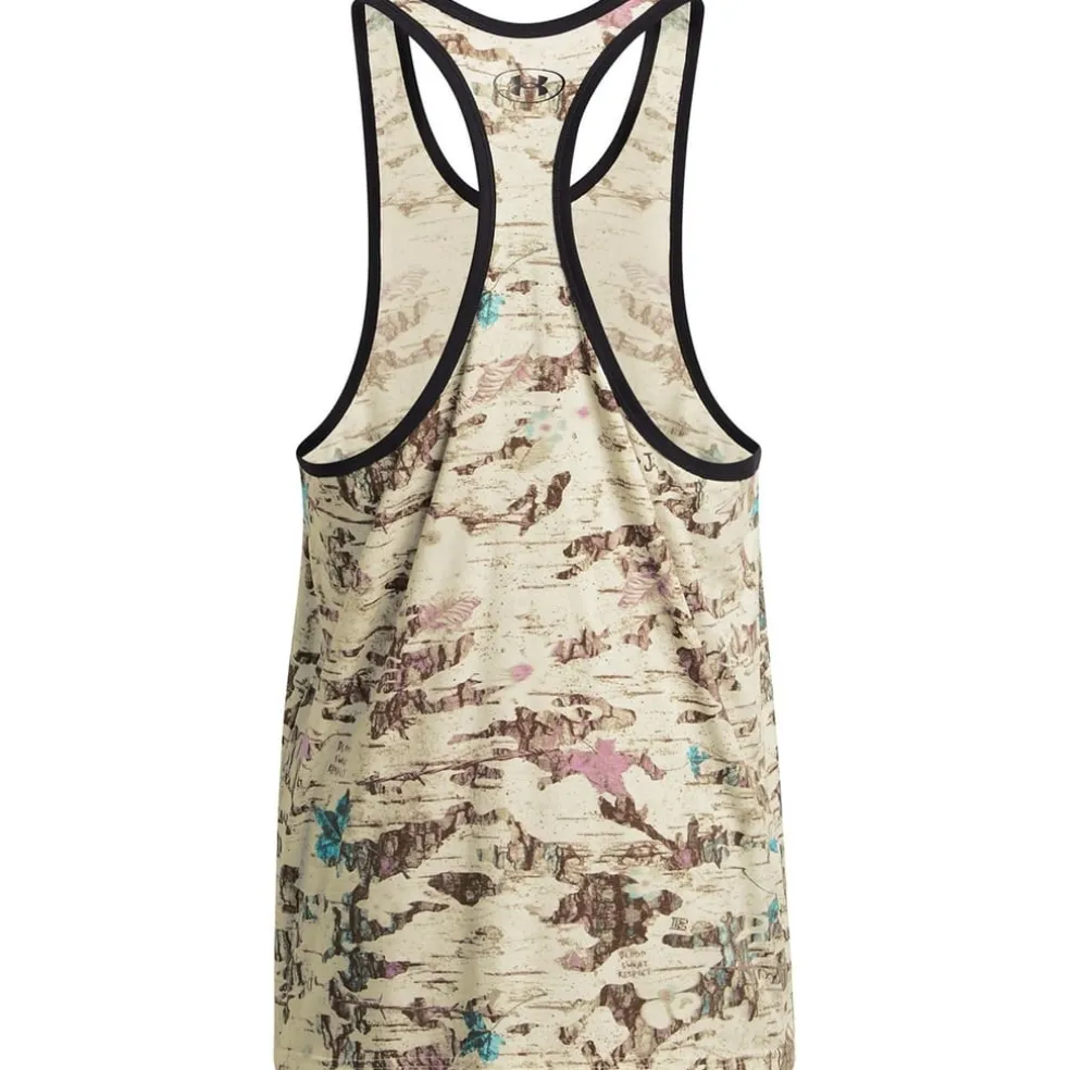 Under Armour Mens Armour Ua Pjt Rck Camo Grphc Tk Gym Vest in Brown