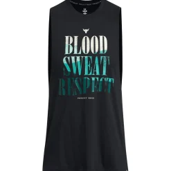 Under Armour Mens Armour Ua Pjt Rck Bsr Payoff Tank Gym Top in Black