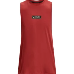 Under Armour Mens Armour Ua Pjt Rock St Dagger Tank Gym Vest in Red