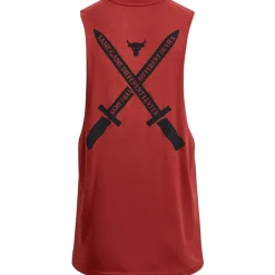 Under Armour Mens Armour Ua Pjt Rock St Dagger Tank Gym Vest in Red