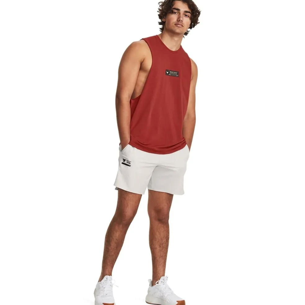 Under Armour Mens Armour Ua Pjt Rock St Dagger Tank Gym Vest in Red