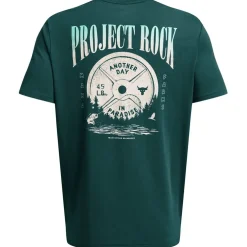 Under Armour Mens Armour Ua Pjt Rck Day Grphc Ss Gym Top in Blue