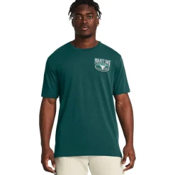 Under Armour Mens Armour Ua Pjt Rck Day Grphc Ss Gym Top in Blue