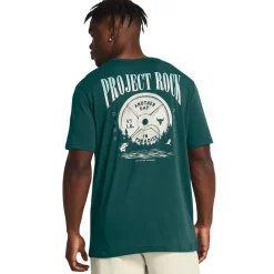 Under Armour Mens Armour Ua Pjt Rck Day Grphc Ss Gym Top in Blue