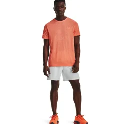 Under Armour Mens Armour Launch Elite 7 Short Running in Grey