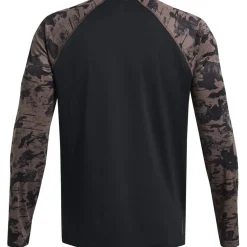 Under Armour Mens Armour Pjt Rck Isochill Ls Gym Top in Brown