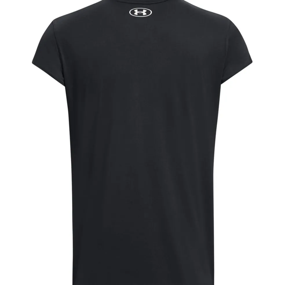 Under Armour Mens Armour Pjt Rock Cap Sleeve Ss Gym Top in Black