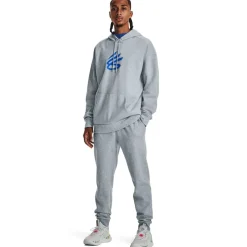 Under Armour Mens Armour Curry Splash Hoodie in Grey
