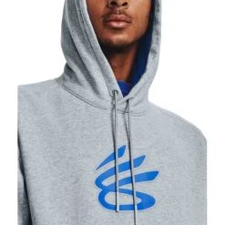 Under Armour Mens Armour Curry Splash Hoodie in Grey