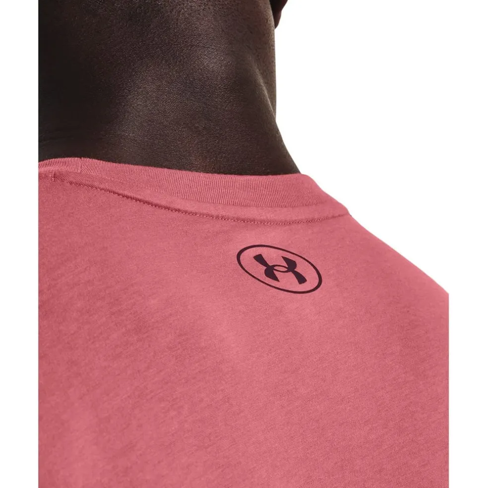 Under Armour Mens Armour Ua Pjt Rock Respect Ls Gym Top in Pink