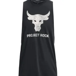 Under Armour Mens Armour Pr Bull Tank Top in Black