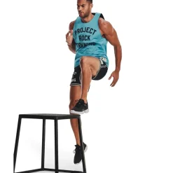 Under Armour Mens Armour Pr Mesh Top in Blue