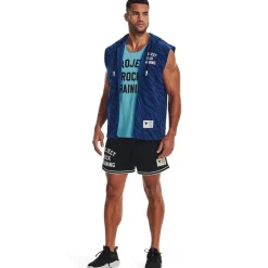 Under Armour Mens Armour Pr Mesh Top in Blue