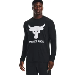 Under Armour Mens Armour Pr Brahma Long Sleeve T-Shirt in Black