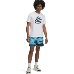 Under Armour Mens Curry Statement Shorts in Blue