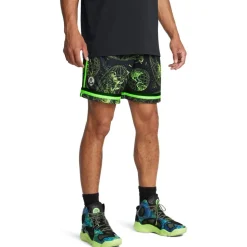 Under Armour Mens Curry Statement Shorts in Black