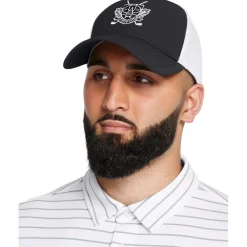 Under Armour Mens Iso Chill Driver Mesh Cap in Black