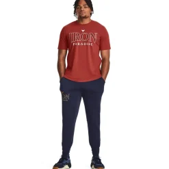 Under Armour Mens Project Rock Paradise T-Shirt in Red