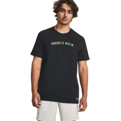 Under Armour Mens Project Rock T-Shirt in Black