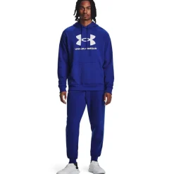 Under Armour Mens Rival Tracksuit Bottoms in Blue