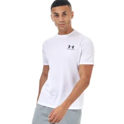 Under Armour Mens Sportstyle Left Chest Short Sleeve T-Shirt in White