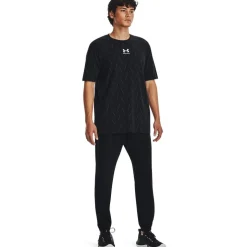 Under Armour Mens Stretch Woven Joggers in Black