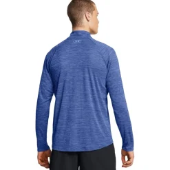 Under Armour Mens Tech Half Zip Top in Blue