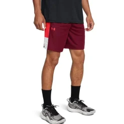 Under Armour Mens Zone 7 Shorts in Red