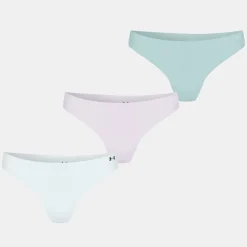 Under Armour No Show Thong 3pk in Multi