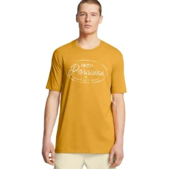 Under Armour P Rk Md Nt Brn ss in Yellow