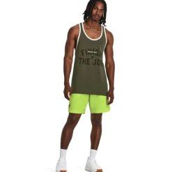 Under Armour Pjt Rock Tank in Green