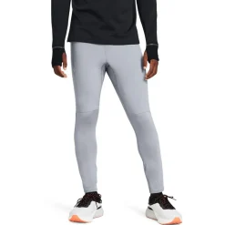 Under Armour Qualifier Tight Logo Running Pants in Grey