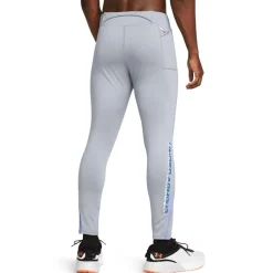 Under Armour Qualifier Tight Logo Running Pants in Grey