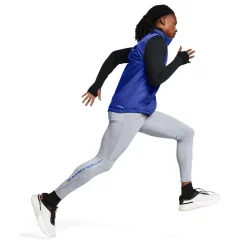 Under Armour Qualifier Tight Logo Running Pants in Grey