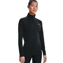 Under Armour Reflective Tech 1/4 Zip Top in Black