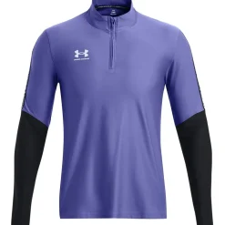 Under Armour Regular Fit Zip Neck Long Sleeve T-Shirt in Blue