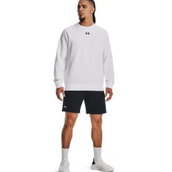 Under Armour Rival Cotton Shorts in Black
