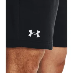 Under Armour Rival Cotton Shorts in Black