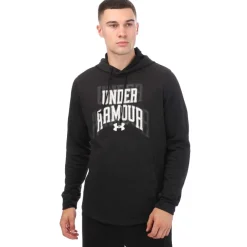 Under Armour Rival Terry Graphic Hoodie in Black