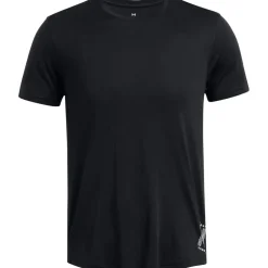 Under Armour Run Crew Neck Regular Fit Athletic T-Shirt in Black