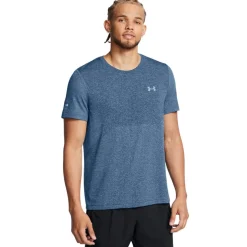 Under Armour Seamless Stride T-Shirt in Blue