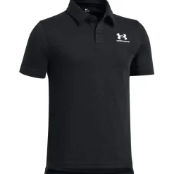Under Armour Short Sleeve Icon Polo Shirt in Black