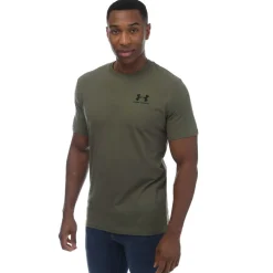 Under Armour Sportstyle Left Chest Short Sleeve T-Shirt in Green