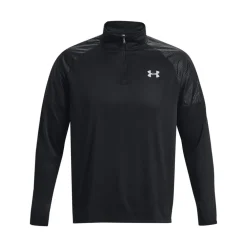 Under Armour Tech Grid 1/4 Zip Top in Black