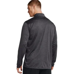 Under Armour Tech Regular Fit Zip Neck Long Sleeve Top in Grey