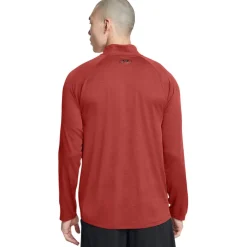 Under Armour Tech Textured Half-Zip Top in Orange