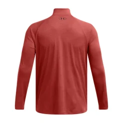 Under Armour Tech Textured Half-Zip Top in Orange