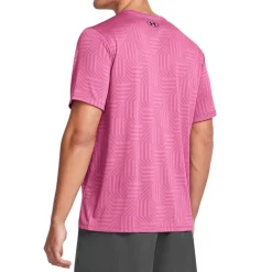 Under Armour Tech Vent Geotessa Short Sleeve T-Shirt in Pink